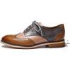 imageMona flying Womens Comfortable Multicolored Wingtip Oxfords Brogue Laceup Leather Shoes for Womens LadiesBrownsalmongrey