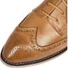 imageMona flying Womens Comfortable Multicolored Wingtip Oxfords Brogue Laceup Leather Shoes for Womens LadiesNut Brown