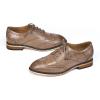 imageMona flying Womens Comfortable Multicolored Wingtip Oxfords Brogue Laceup Leather Shoes for Womens LadiesPale Coffee