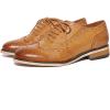 imageMona flying Womens Leather Flat Oxfords Shoes for Women Perforated Laceup Wingtip Vintage Brogues ShoesBrown1