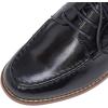 imageMona flying Womens Classic Leather Derby Oxfords Round Toe Lace up Flat Office Work Shoes for LadiesDark Black