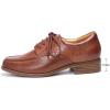 imageMona flying Womens Classic Leather Derby Oxfords Round Toe Lace up Flat Office Work Shoes for LadiesRustred