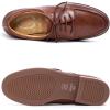 imageMona flying Womens Classic Leather Derby Oxfords Round Toe Lace up Flat Office Work Shoes for LadiesRustred
