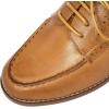 imageMona flying Womens Classic Leather Derby Oxfords Round Toe Lace up Flat Office Work Shoes for LadiesTan