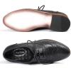 imageMona flying Womens Handcrafted Comfy Wingtip Oxfords Brogue Ladies Lace up Leather ShoesBlack