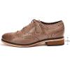imageMona flying Womens Handcrafted Comfy Wingtip Oxfords Brogue Ladies Lace up Leather ShoesDark Coffee