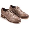 imageMona flying Womens Handcrafted Comfy Wingtip Oxfords Brogue Ladies Lace up Leather ShoesDark Coffee