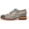 imageMona flying Womens Handcrafted Comfy Wingtip Oxfords Brogue Ladies Lace up Leather ShoesGrayish