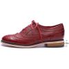 imageMona flying Womens Handcrafted Comfy Wingtip Oxfords Brogue Ladies Lace up Leather ShoesRed