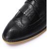 imageMona flying Womens Handcrafted Wingtip Oxfords Brogue Vintage Lace up Leather Shoes for LadiesBlack