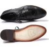 imageMona flying Womens Handcrafted Wingtip Oxfords Brogue Vintage Lace up Leather Shoes for LadiesBlack