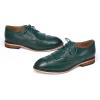 imageMona flying Womens Handcrafted Wingtip Oxfords Brogue Vintage Lace up Leather Shoes for LadiesBlackish Green