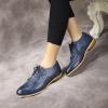 imageMona flying Womens Handcrafted Wingtip Oxfords Brogue Vintage Lace up Leather Shoes for LadiesBlue
