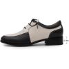imageMona flying Womens Handmade Dress Oxfords Derby Comfortable Lace up Leather Flat Office Work Shoes for LadiesBlackoffwhite