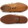 imageMona flying Womens Handmade Dress Oxfords Derby Comfortable Lace up Leather Flat Office Work Shoes for LadiesBrown