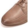 imageMona flying Womens Handmade Dress Oxfords Derby Comfortable Lace up Leather Flat Office Work Shoes for LadiesDark Brown