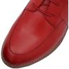 imageMona flying Womens Handmade Dress Oxfords Derby Comfortable Lace up Leather Flat Office Work Shoes for LadiesRed