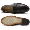 imageMona flying Womens Handmade Dress Oxfords Derby Comfy Lace up Leather Shoes for LadiesBlack