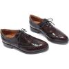 imageMona flying Womens Leather Perforated Laceup Oxfords Brogue Wingtip Shoes for Ladies WomenWineblack