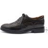imageMona flying Womens Leather Perforated Laceup Oxfords Brogue Wingtip Shoes for Ladies WomenYellowblack