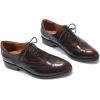 imageMona flying Womens Leather Perforated Laceup Oxfords Brogue Wingtip Shoes for Ladies WomenYellowblack
