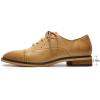 imageMona flying Womens Pointed Toe Oxfords Brogue Retro Lace up Leather Work Shoes for LadiesBrown