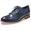 imageMona flying Womens Handcrafted Wingtip Oxfords Brogue Vintage Lace up Leather Shoes for LadiesBlue