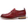 imageMona flying Womens Handmade Wingtip Oxfords Comfy Lace up Brogue Leather Shoes for LadiesRed