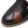 imageMona flying Womens Leather Penny Loafers Slip On Flats Office Ladies Casual ShoesBlack
