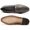 imageMona flying Womens Leather Penny Loafers Slip On Flats Office Ladies Casual ShoesDark Grey