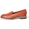 imageMona flying Womens Leather Penny Loafers Slip On Flats Office Ladies Casual ShoesWine