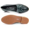 imageMona flying Womens Leather Tassel Loafers Slip On Flats Office Ladies Casual ShoesDark Green