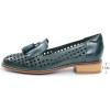 imageMona flying Womens Leather Tassel Loafers Slip On Flats Office Ladies Casual ShoesDark Green