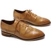 imageMona flying Womens Perforated Oxfords Brogue Derby Laceup Leather Shoes for LadiesBrown