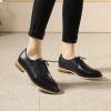 imageMona flying Womens Printed Oxfords Brogue Derby Ladies Lace up Leather ShoesBlack