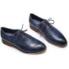 imageMona flying Womens Printed Oxfords Brogue Derby Ladies Lace up Leather ShoesBlue