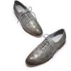 imageMona flying Womens Printed Oxfords Brogue Derby Ladies Lace up Leather ShoesGrey