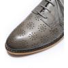 imageMona flying Womens Printed Oxfords Brogue Derby Ladies Lace up Leather ShoesGrey
