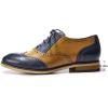imageMona flying Womens Vintage Wingtip Oxfords Ladies Lace up Leather ShoesBluebrown
