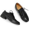 imageMona flying Womens Wingtip Oxfords Brogue Comfortable Handmade Lace up Leather Shoes for LadiesBlack