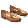 imageMona flying Womens Comfort Leather Round Toe Penny Loafers Dress Casual Slip On Flats Ladies Office Work ShoesPale Brown